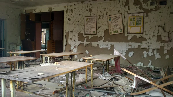 Aula scolastica a Pripyat — Foto Stock