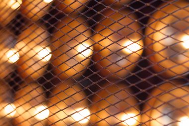 kafes arkasında lamba