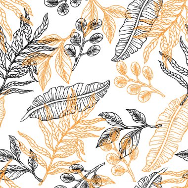 çiçek deseni el çizimi klasik tasarımı bırakır