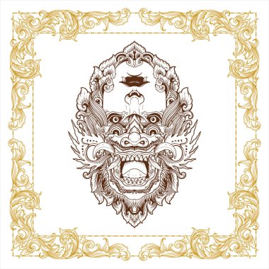  Balili şeytan maskeli el dekoratif vintage tasarım