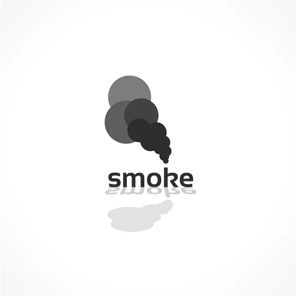 Smoke vector icon, abstract background design — Stock Vector