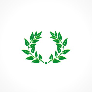 Defne çelengi vektör simgesi