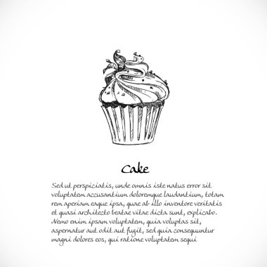 Tatlılar - c konuyla ilgili karalamalar ile metin için arka plan