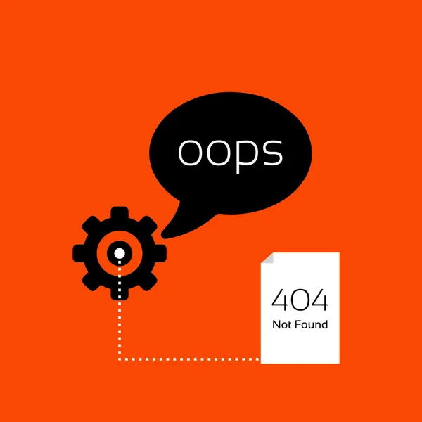Oops 404 — Stock Vector