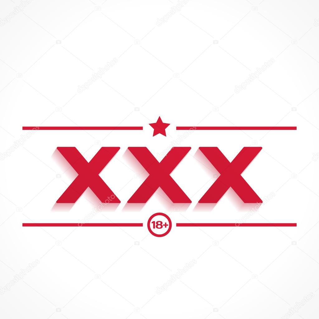 xxx icon on white
