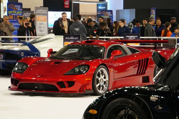 Philadelphia Pennsylvania Febbraio 2019 Rosso Brillante Della Supercar Saleen — Foto Stock