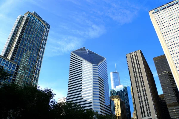 Chicago Illinois Verenigde Staten Oktober 2018 Uitzicht Wolkenkrabbers Kantoorgebouwen Stad — Stockfoto