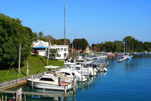 Chicago Illinois Usa Oktober 2018 Utsikten Över Wilmette Hamn Med — Stockfoto