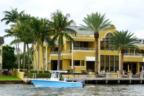 Fort Lauderdale Florida Estados Unidos Noviembre 2018 Vista Lujosa Casa — Foto de Stock