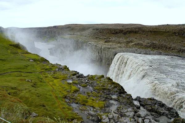 Piękny Widok Dettifoss Wodospad Parku Narodowym Vatnajokull Północno Wschodniej Islandii — Zdjęcie stockowe