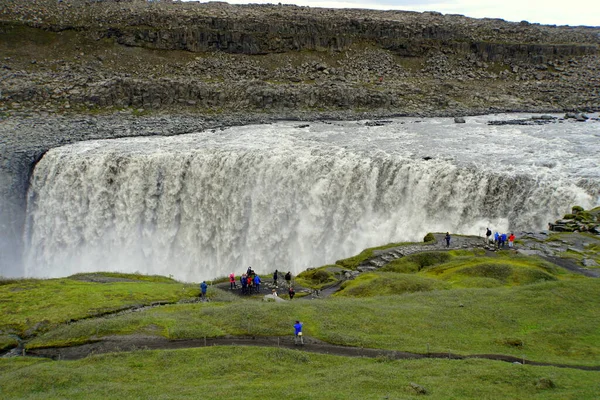 Hermosa Vista Dettifoss Una Cascada Parque Nacional Vatnajokull Noreste Islandia — Foto de Stock