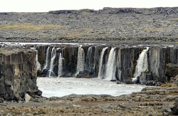 Piękny Widok Selfoss Wodospad Parku Narodowym Vatnajokull Północno Wschodniej Islandii — Zdjęcie stockowe