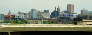 Maryland, ABD - 17 Mayıs 2021 Baltimore yakınlarındaki modern binalar