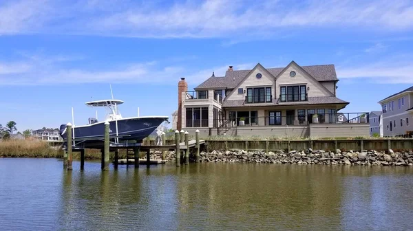 Rehoboth Beach Delaware Usa Června 2021 Luxusní Přímořské Domy Zátoky — Stock fotografie