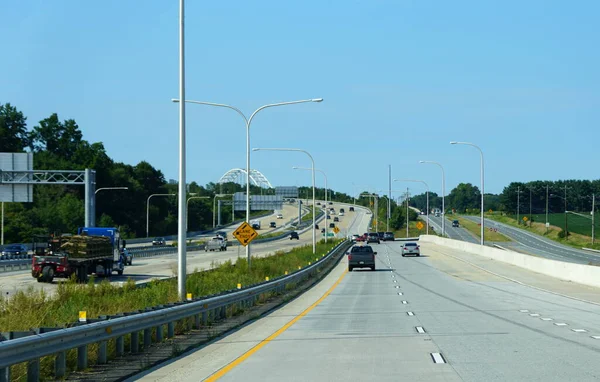 Middletown Delaware Usa Maryland Usa Augusti 2021 Utsikten Över Trafiken — Stockfoto