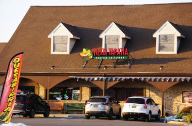 Middletown, Delaware, ABD - 14 Şubat 2026 - Fiesta Tapatia, canlı bir yerel Meksika restoranı.