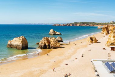Portimao, Portekiz Algarve, Portekiz 'deki üç kalenin panoramik manzarası