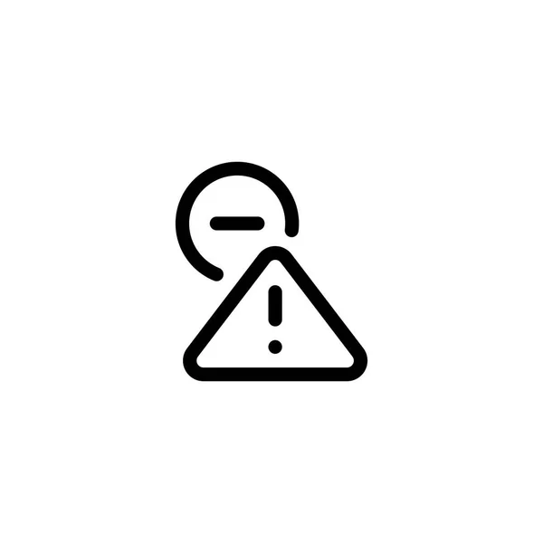 Απασχολημένη Προειδοποίηση Icon Λογότυπο Και Εικονογράφηση Διάνυσμα — Διανυσματικό Αρχείο