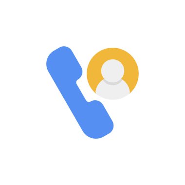 Çağrı Destek Servisi Düz Simge, Logo ve illüstrasyon Vektörü aranıyor