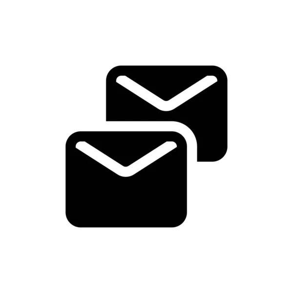 Email Synchronizace Zařízení Jiné Zařízení Internet Glyph Ikona Logo Ilustrační — Stockový vektor