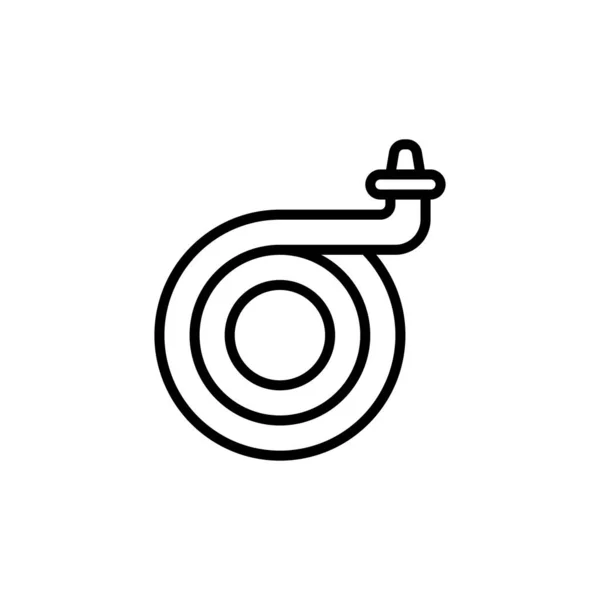 Manguera Tubería Agua Icono Logotipo Ilustración — Vector de stock