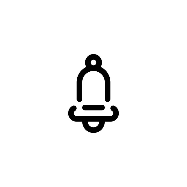 Bell Alarm Ring Outline Icon Logo Illustration — 스톡 벡터