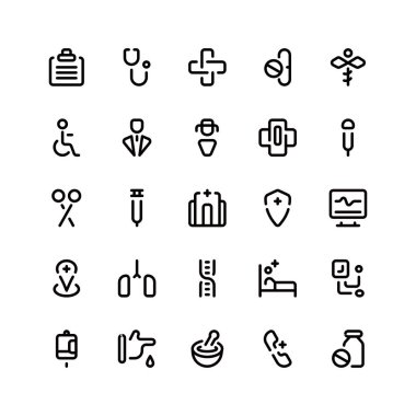 Tıbbi Klinik Taslak Simgesi, Logo ve İllüstrasyon