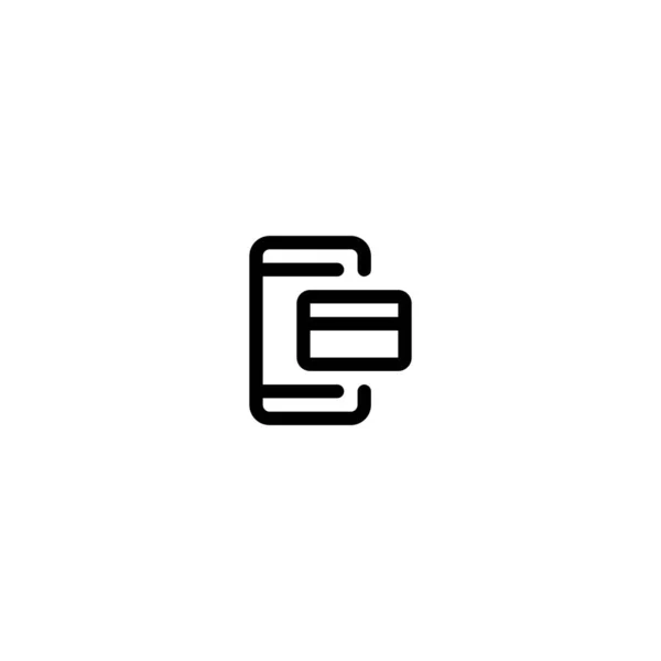 신용카드 Icon Logo Illustration — 스톡 벡터