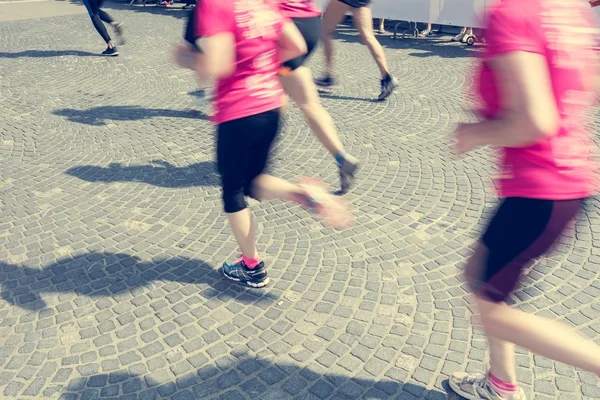 Marathonläufer am Start. — Stockfoto