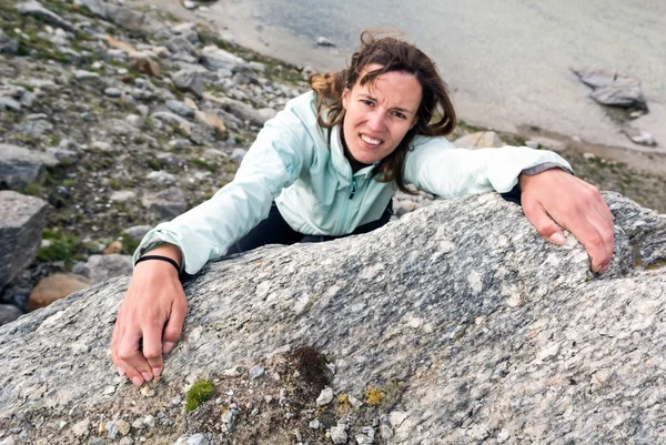 Female climber. — Stock Photo, Image