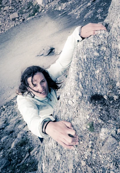 Female climber. — Stock Photo, Image