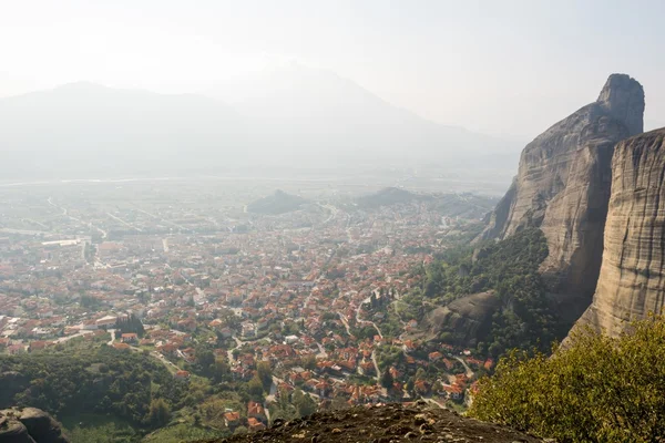 Vista aérea de una ciudad — Foto de Stock