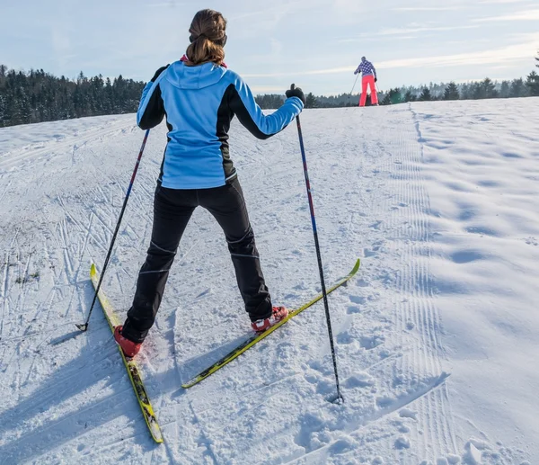 Cross country síző — Stock Fotó