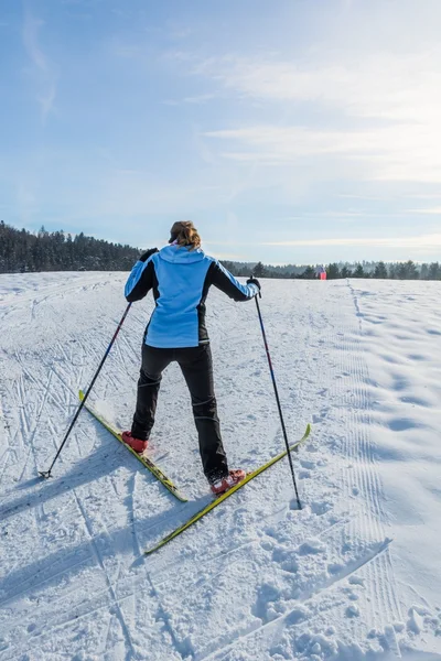 Cross country síző — Stock Fotó