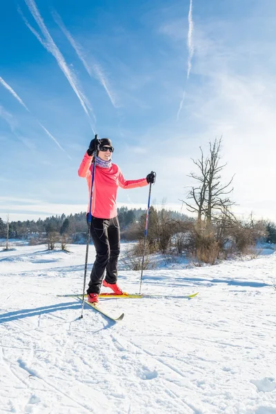 Längdskidåkare — Stockfoto