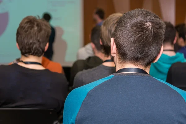 Audience at a conference. — Stock Photo, Image
