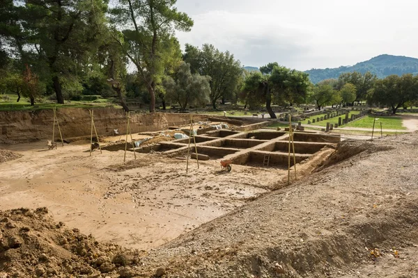 Sitio arqueológico de excavación — Foto de Stock