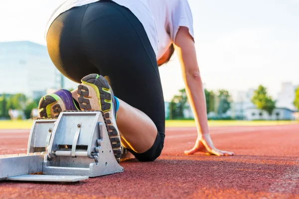 Sprinter startklar. — Stockfoto