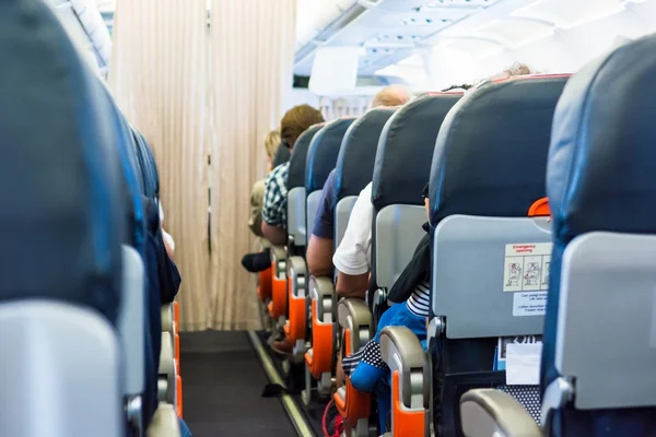 Interior del avión . — Foto de Stock