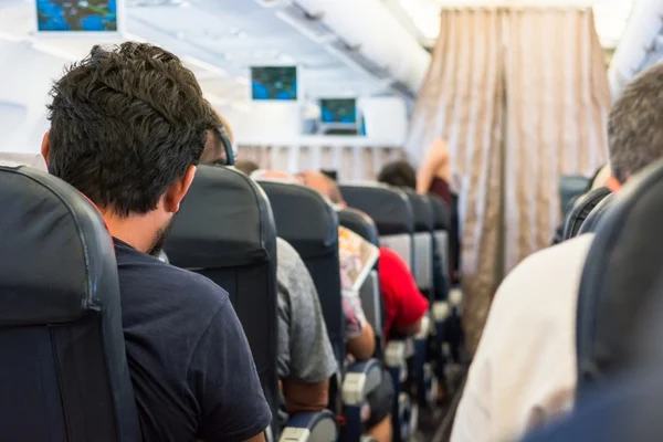 Interior del avión . — Foto de Stock