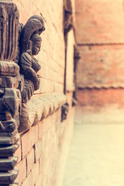 Durbar kare Kathmandu cephe detay.