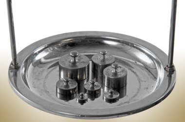 Eski stil eczane ölçek ağırlıkları Pan