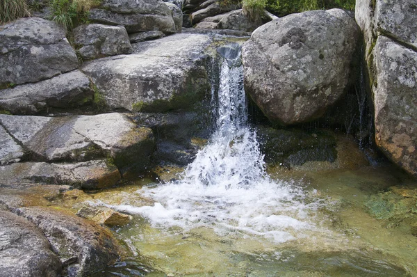Малый ручей и водопад — стоковое фото