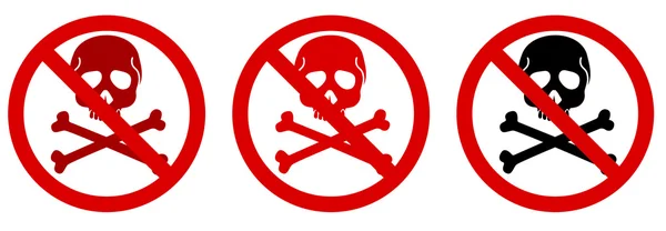 Danger of dead icon — Stock Photo, Image