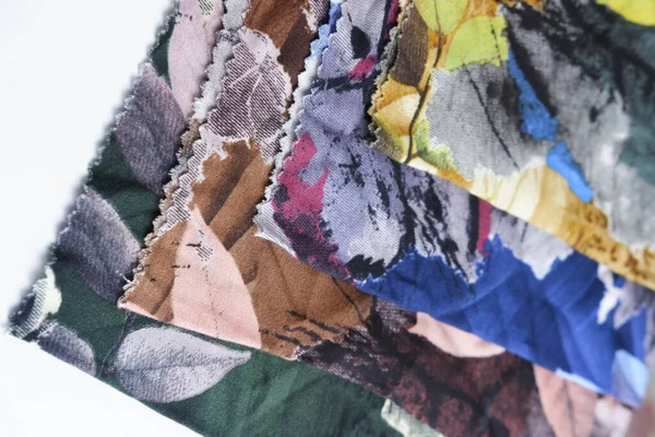 Tropik Kumaş Dokuları Tekstil Motive Çiçeği — Stok fotoğraf