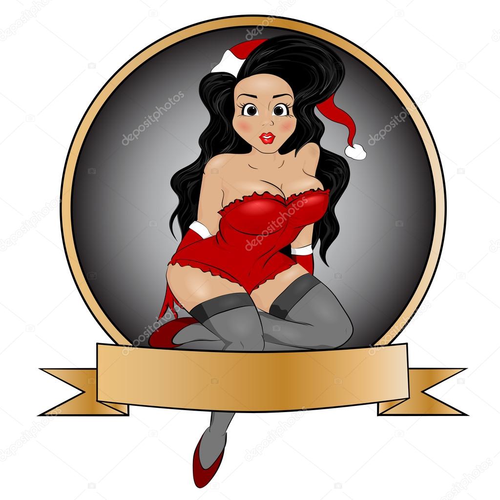 Christmas Pin Up Girl