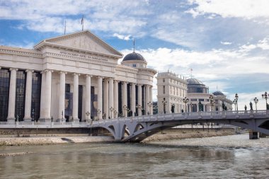 Kuzey Makedonya, Üsküp, Mayıs 2020, Makedon başkenti Üsküp 'teki Arkeoloji Müzesi