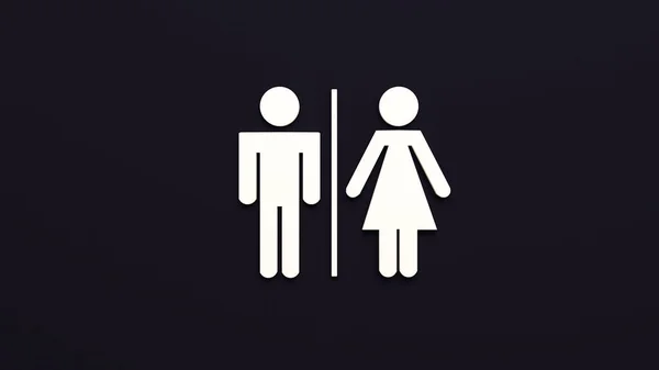 Sign Icon Man Woman Rendering — Stock Photo, Image