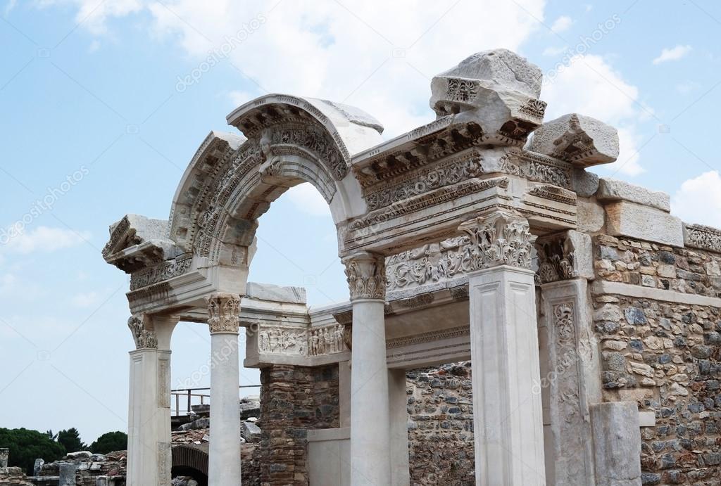 Ancient ruins in Ephesus in Turkey