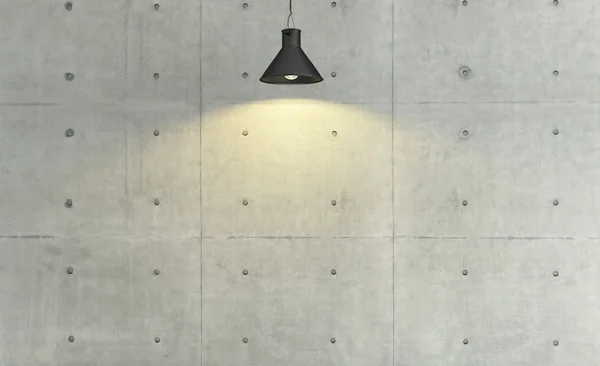 Decoración de estilo loft de pared de hormigón con bajo la luz, fondo, tem — Foto de Stock